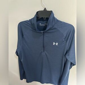 Under Armour Men's Velocity 2.0 1/4‎ Zip Loose Fit Shirt Large  Running Fitness